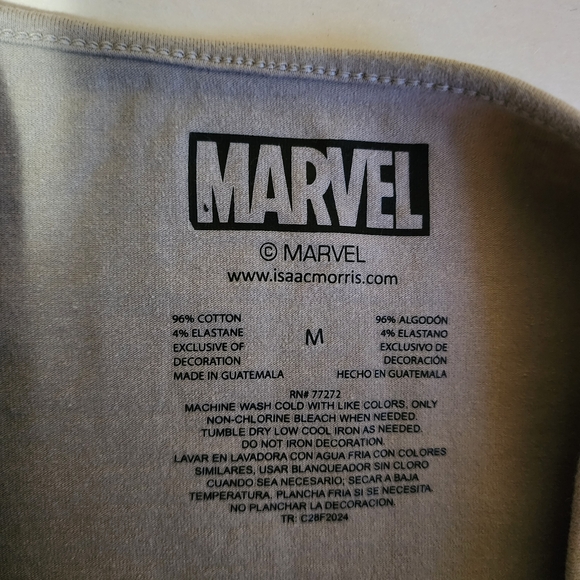 Marvel Spider-Man Graphic Grey Halter Top - Picture 5 of 5